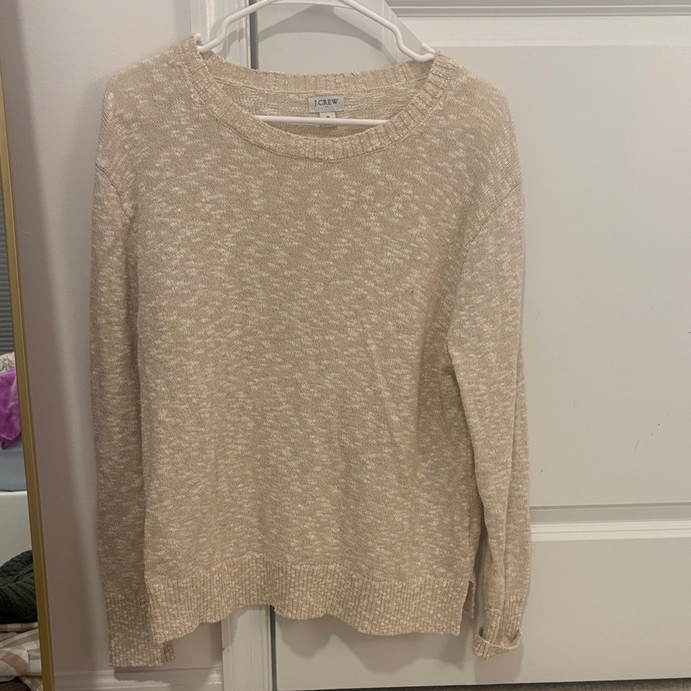 J. Crew Women's Beige Crew Neck Sweater